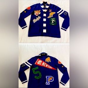 Ralph Lauren Men’s Cotten Letterman Cardigan